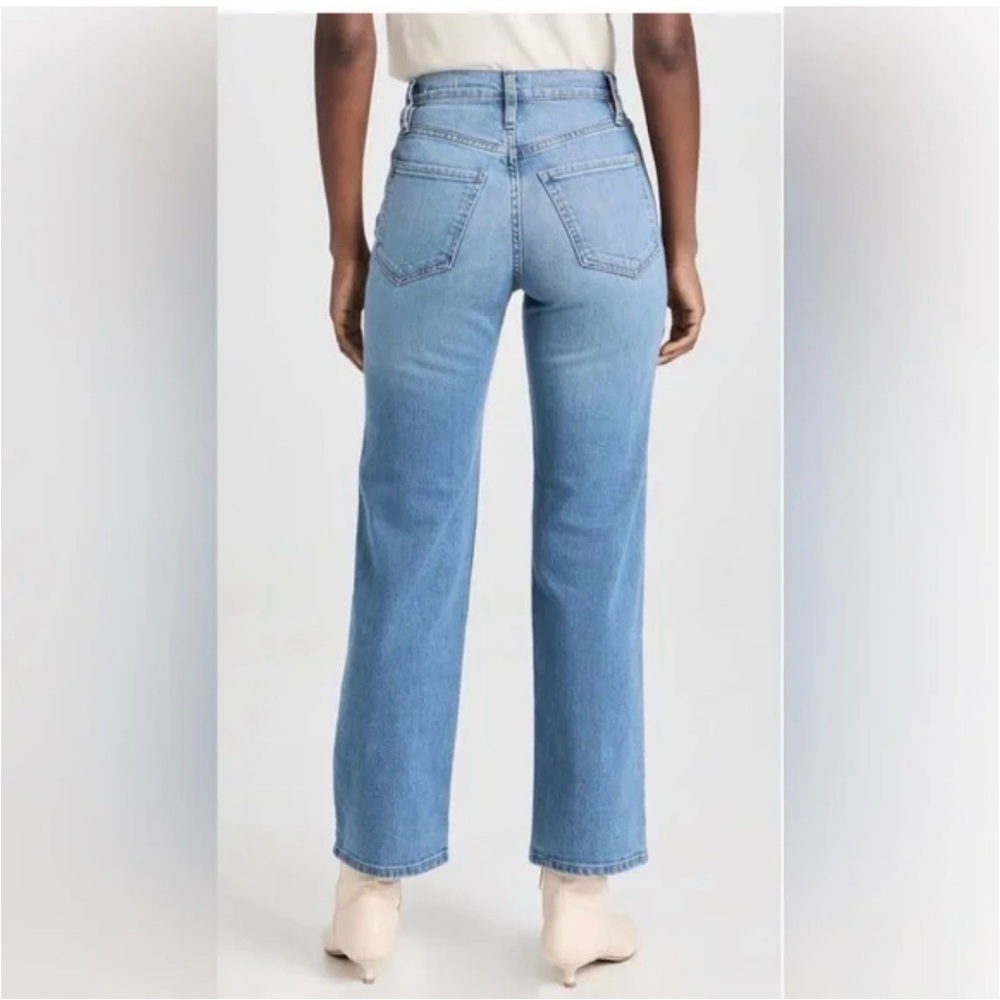Frame Denim Le Jane Crop Northville Women's Straight High Waist Blue Jeans - 30 - Picture 3 of 7